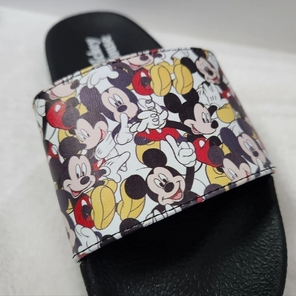 DISNEY Mickey Mouse Graphic Slides Sandals Kids Size 2-3 Unisex